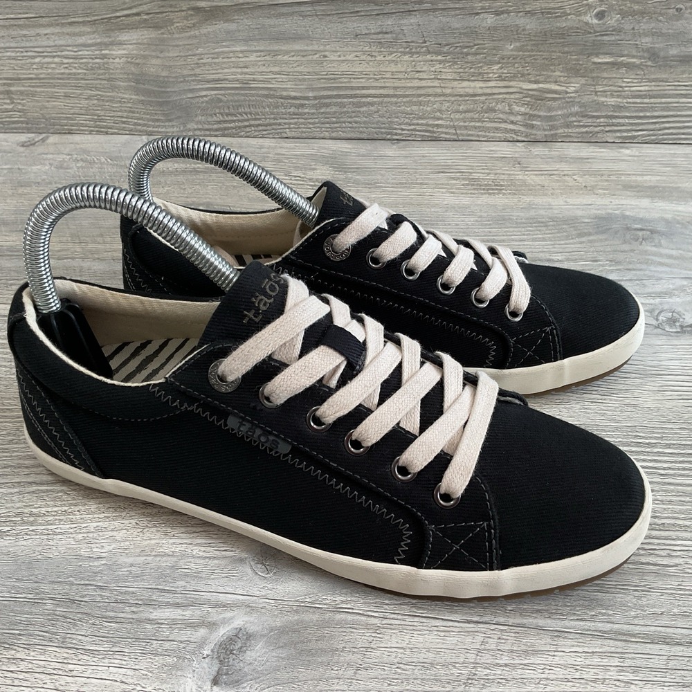 Taos Women's Star Black/Tan Casual Sneakers Low Top Shoes STA-12844 Size 8